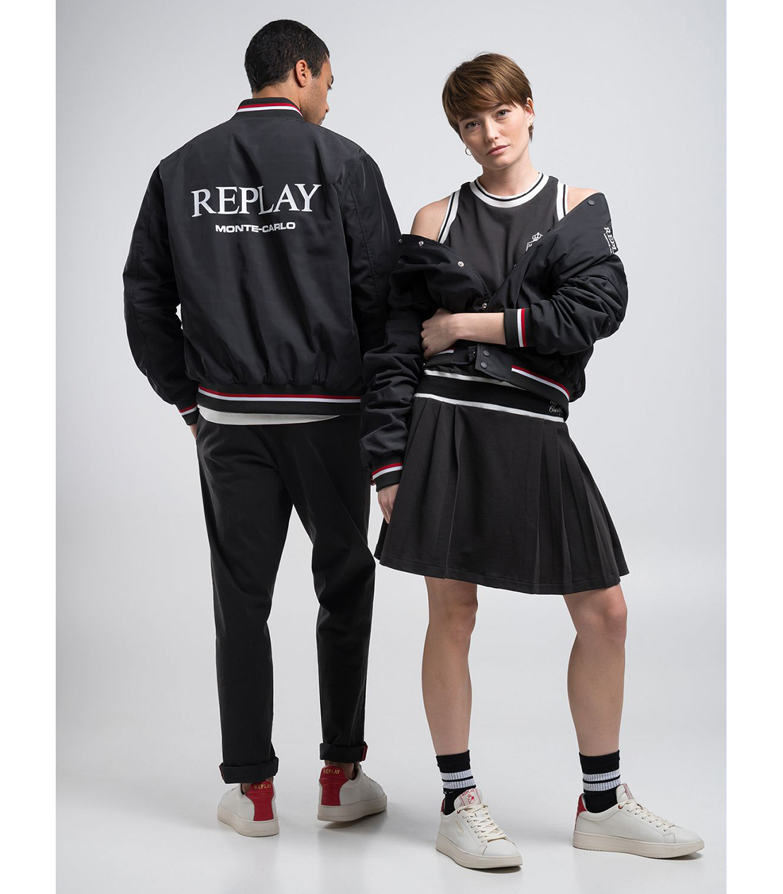 モンテカルロ カントリークラブ コレクション ユニセックス ボンバージャケット 詳細画像 ブラック 4